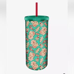 Hello Kitty Gingerbread Christmas Cup New 20oz Travel Tumbler